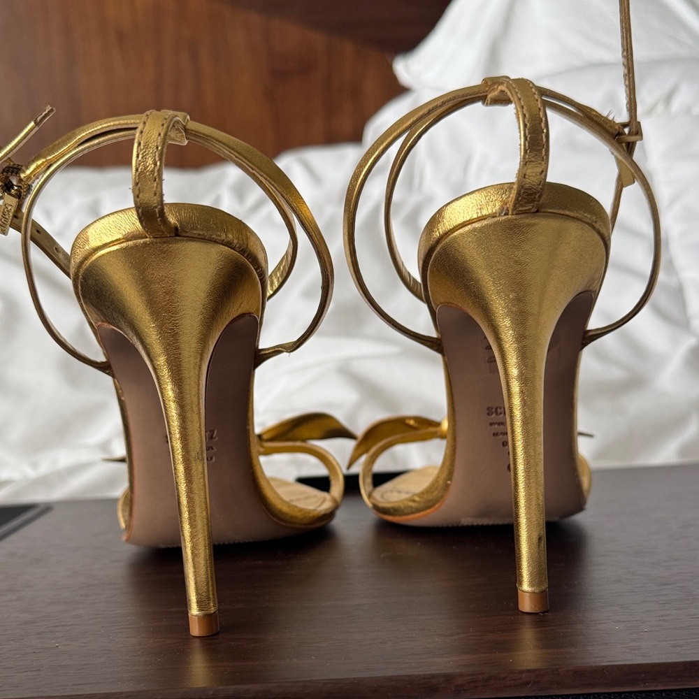 Schultz Elora - Gold Strappy Heels - Picture 4 of 6